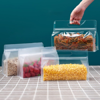 Sachets transparents refermables de qualité alimentaire, résistants à l'humidité, à fond plat, à large ouverture, en PET, pour dattes rouges et noix