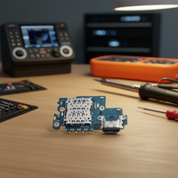 Carte de charge A53 5G avec lecteur de carte SIM USB Type-C et connecteur de microphone pour le modèle A536B