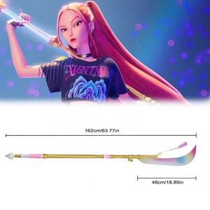 Épée de lune incurvée Mira Gok-do en acier inoxydable véritable, 64 pouces, Huntrix Kpop <span class=keywords><strong>Demon</strong></span> Hunters, pour accessoire de cosplay - Product Image 4