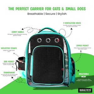Outdoor Pet Travel Hiking Bag Durable Pet Carrier <b>Backpack</b> for <b>Cats</b> Puppies and Small Animals with Ventilated Design Bulk Supply - Product Image 2