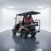 Nouveau prix compétitif, voiturette de golf électrique personnalisée à 4 places pour adultes, homologuée pour la route, avec siège arrière rabattable pour le terrain de golf