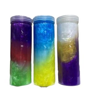 Slime pour enfants amusant, nacré, tricolore, étoilé, effet diamant, ciel, or, pailleté, brossé, boue cristalline - Product Image 4