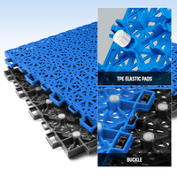 Dalles de sol emboîtables professionnelles en plastique FIBA pour terrains de basketball, volleyball et tennis de table, revêtement de sol extérieur écologique et antichoc