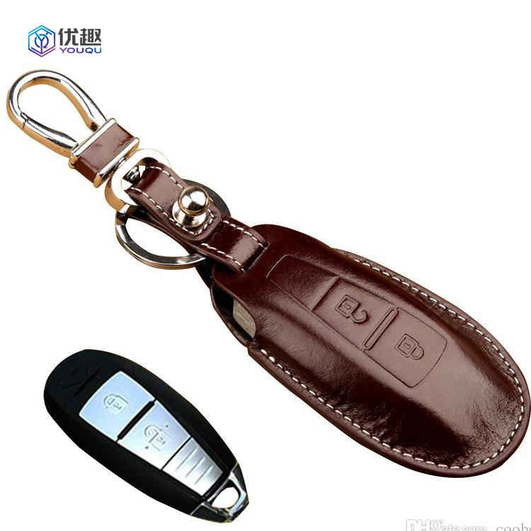 Custom Leather Key Case for Suzuki Maruti Ciaz Baleno New Vitara Cars  Fashionable Waterproof Car Key Pouch Wallet Accessories