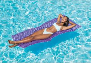 Matelas flottant en vinyle durable, transat gonflable pour piscine avec oreiller intégré, couleur variable - Product Image 4