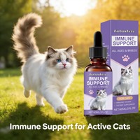Soutien Immunitaire Complet pour Chat en Liquide 60ml - Renforce la Résistance et l'Équilibre Nutritionnel, Compte-gouttes Facile à Utiliser pour Usage Quotidien