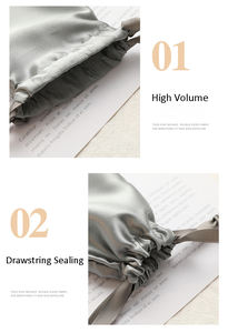 सैटिन सिल्क ड्रॉस्ट्रिंग पाउच आंख मास्क गहने उपहार भंडारण बैग आंख स्वास्थ्य आपूर्ति के लिए - Product Image 5