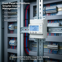 Medidor de Energía Trifásico Acrel ADL400, Riel DIN 0-80A, Conexión Directa MODBUS-RTU, Pantalla LCD, Certificado MID para Sistema SCADA