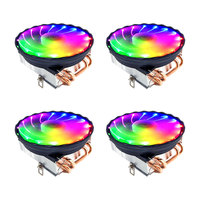 Tube de compression par soufflage CPU M400 radiateur 1151 châssis refroidisseur de processeur ventilateur bonhomme de neige 4 boîte en cuivre longue durée cuivre et aluminium