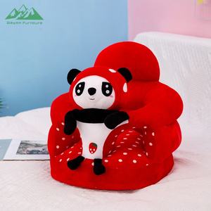 Siège de soutien pour bébé en peluche chat rose mignon avec jouet suspendu, canapé de sol en forme d'animal doux pour bébé apprenant à s'asseoir - Product Image 4