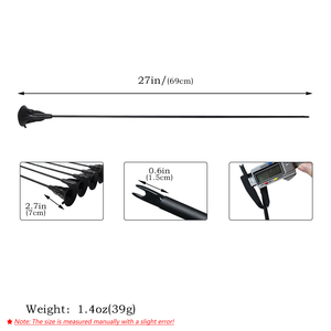 Flèches en carbone noir de 6 mm de haute qualité, accessoires de <span class=keywords><strong>tir</strong></span> à l'<span class=keywords><strong>arc</strong></span>, flèches à ventouse sans plumes pour l'entraînement quotidien des enfants - Product Image 2