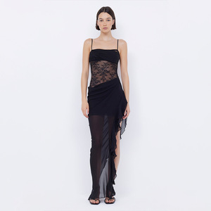 Re Mcgreen nuovo abito di vendita caldo <span class=keywords><strong>con</strong></span> disegno a canotta senza schienale Sexy alla moda gonna lunga <span class=keywords><strong>con</strong></span> <span class=keywords><strong>spacco</strong></span> in <span class=keywords><strong>pizzo</strong></span> Slim Fit - Product Image 5