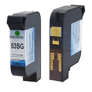 ตลับหมึกสีเขียวชนิดน้ำยา 53SG สำหรับเครื่องพิมพ์ Sojet Elfin I, Elfin IVS V2, Elfin II Thermal TIJ ขายดี - Product Image 1