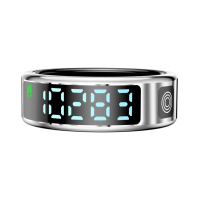Estuche de Carga Inalámbrico para Anillo Inteligente, Material de Aleación Ligera, 11-30 Días de Duración de la Batería, Control por Aplicación, Monitor de Actividad Física, Sueño y Alarma