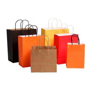 Bolsas de Papel Kraft Natural Reciclables con Asas Retorcidas, Económicas para Uso Artesanal - Product Image 5