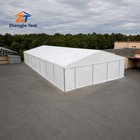 Tente d'entrepôt en alliage d'aluminium, imperméable, ignifuge, abri industriel robuste, certifiée CE, utilisation extérieure pour exposition