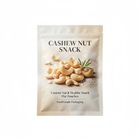 Sacs à fermeture éclair imprimés sur mesure à trois soudures latérales, haute barrière contre l'humidité, finition mate, film plastique, livraison DDP (droits payés) pour les amandes