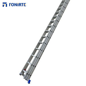 Échelle moderne en fer rétractable <span class=keywords><strong>deux</strong></span>-en-un 2x6-2x16 <span class=keywords><strong>marches</strong></span> Échelle de feu télescopique légère pour usage domestique avec certificat EN131 - Product Image 5