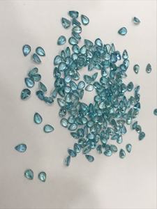 Piedras preciosas naturales de Color azul neón, piedra de corte de pera - Product Image 5