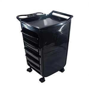 Carrito <span class=keywords><strong>de</strong></span> Peluquerí<span class=keywords><strong>a</strong></span> Profesional con Ruedas, Carrito <span class=keywords><strong>de</strong></span> Almacenamiento <span class=keywords><strong>de</strong></span> 5 Niveles para Herramientas <span class=keywords><strong>de</strong></span> Peluquerí<span class=keywords><strong>a</strong></span>, Tintes y Permanentes, Desmontable - Product Image 1