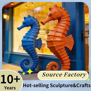 Escultura de Caballito de Mar de Fibra de Vidrio para Jardín, Moderna, Ecológica, al Mejor <span class=keywords><strong>Precio</strong></span>, Personalizada, Estatuas de Animales Marinos para Decoración de Exteriores - Product Image 2