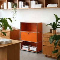 Mueble Modular Personalizado para Sala de Estar, Estilo Bauhaus, Estructura de Acero Inoxidable, Mueble Combinado para Casa, Hotel, Villa