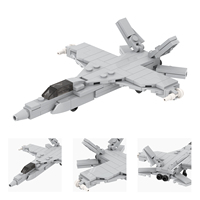 Kit de construction de briques MOC Scène Militaire Avion de Chasse FA-18 Hornet Modèle DIY Jouets Éducatifs Créatifs pour Enfants MOC5119
