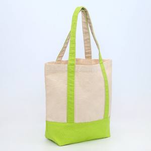 Customized Classic Style Green Canvas Shopping Tote <b>Bag</b> Cotton Lining Reusable Portable Durable Logo Promotion <b>Gift</b> Giving <b>Cheap</b> - Product Image 2