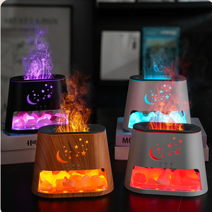 2 1 humidificador ultrasónico de niebla fría lámpara de sal del Himalaya difusor de aceite esencial de aromaterapia eléctrica Auto sin agua hogar - Product Image 1