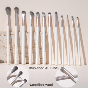 Amission, fabricant professionnel de qualité depuis 20 ans, OEM, personnalisation de l'ensemble de pinceaux de maquillage, 12 pièces, pinceaux de maquillage de luxe pour le visage, les yeux et le correcteur - Product Image 4