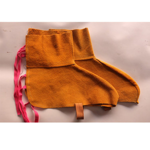 Cubrecalzado de Seguridad para Soldador, Segunda Capa de Piel de Vacuno, Aislante del Calor, Resistente a Salpicaduras, para la Industria de Soldadura, Punta Plana - Product Image 1