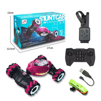 Voiture télécommandée RC 3 couleurs avec détection gestuelle, voiture de cascade RC à rotation 360°