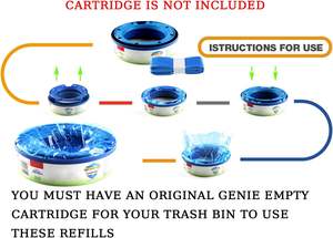 Venta caliente Bebé Universal Cubos de pañales Bolsas Sistema de cubos de pañales Recargas de cubo de pañales - Product Image 4