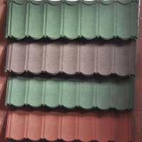 Hausbaumaterialien Metalldachziegel Bestseller in Nigeria und Kenia Farbige Steinbeschichtete Metalldachplatten