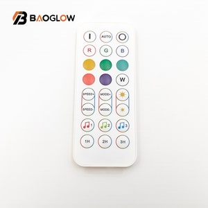 Xu hướng mới 24 phím không dây Micro 12V <span class=keywords><strong>RF</strong></span> âm thanh màu xanh răng KTV <span class=keywords><strong>RGB</strong></span> âm nhạc phản ứng LED tường ánh sáng dimmer điều khiển âm nhạc màu xanh răng - Product Image 4