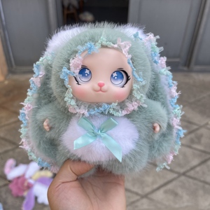 Lussuoso Ciondolo Peluche Coniglio <span class=keywords><strong>Linda</strong></span> con Grandi Orecchie, Decorazione per Cameretta Unisex, Cartone Animato Popolare e Carino - Product Image 5