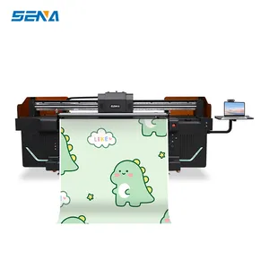 Wallpaper roll-to-roll leather printing machine 1.8M size with Ricoh nozzle fireproof cloth leather wallpaper DIY printing