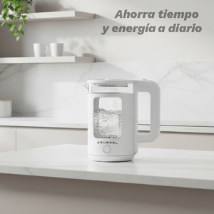 Bollitore elettrico Grunkel da 1,8 litri, 1500 W, bianco, per riscaldare l'acqua rapidamente - Product Image 6