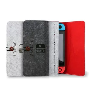 Sac de rangement Portable en feutre souple pour Nin Tendo <span class=keywords><strong>Switch</strong></span> Oled Console de jeu voyage pochette de transport téléphone housse de protection accessoires - Product Image 1
