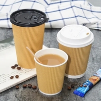 Vasos de Papel Desechables al por Mayor con Logotipo Personalizado, Vasos de Papel Biodegradables para Café, Bebidas Calientes, Fiestas, Comida para Llevar, Uso en Oficinas