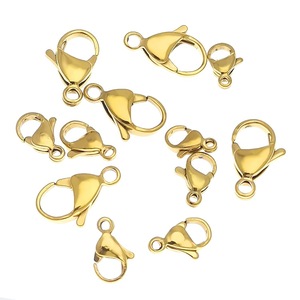 Cierre de langosta de acero inoxidable chapado en oro de 18k con forma de mariposa para la fabricación de pulseras, conector para accesorios de joyería - Product Image 5