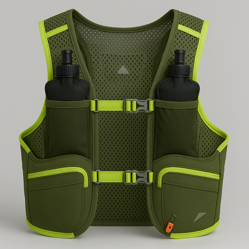 Adjustable Luxury Nylon Running Vest with
