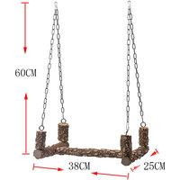 USMILEPET meilleure vente en bois perroquet balançoire pont suspendu échelle poulet animal perroquet oiseau balançoire jouet pour animal de compagnie oiseau perroquet échelle