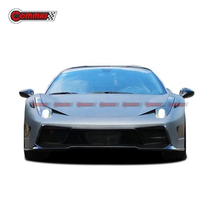 ชุดแต่งคาร์บอนไฟเบอร์ครึ่งชิ้น ราคาสุดคุ้ม สำหรับอัพเกรดเป็นสไตล์ V Vors สำหรับรถยนต์ Ferrari 458 ชุดแต่งกันชนหน้า-หลัง - Product Image 3