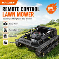 Mesin Pemotong Rumput Otomatis Robot Crawler Tahan Lama dengan Remote Control untuk Kebun Buah di Pegunungan