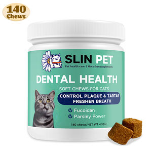 علاج صحة الأسنان للحيوانات الأليفة مع مسحوق الفوكويدان والبقدونس للحفاظ على تنظيف الفم في OEM/ODM من يمضغ القط اللين - Product Image 1