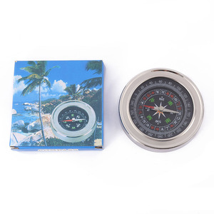 Stainless Steel Compass 75mm Handheld Outdoor Adventure Camping Navigation Tool - Product Image 1