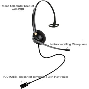 Auriculares USB para Call Center con Control de Volumen y Silenciador Integrados, Opción QD para Oficina y Negocios, Venta al Por Mayor de Fábrica - Product Image 2