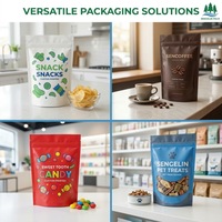 Privélabel op maat gemaakte Mylar verpakking met zijvouw en geurbestendige ritssluiting voor gedroogd fruit en private label levering