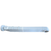 Ventilation blanche de qualité personnalisée raccords de conduits plats en PVC tuyau plat conduit d'air rectangulaire en plastique